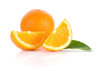orange,leaves on white background.