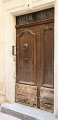 Vieille porte en bois