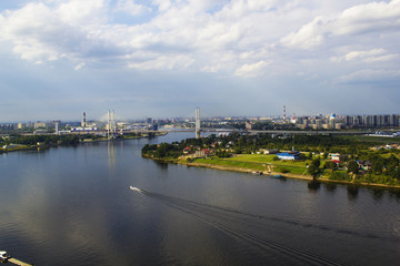Obraz premium Landscape Moscow city, Moscow, Russia