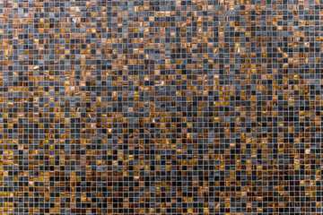 brown and black and light brown grunge mosaic wall tile texture