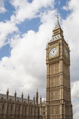 Fototapeta na wymiar Big Ben and Parliament in London