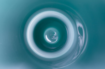 Abstract blue background - inside the pot