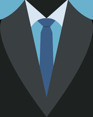 Vector illustration of business men's suit