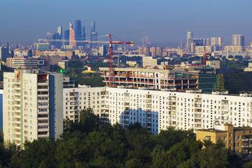Obraz premium Landscape Moscow city, Moscow, Russia