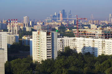 Landscape Moscow city, Moscow, Russia