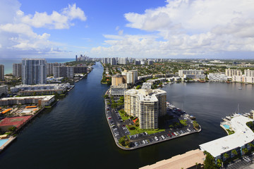 Obraz premium Aerial image Hallandale FL
