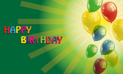 happy birthday poster © ozkangoksen