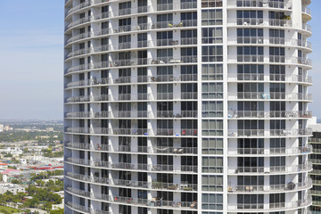 Fototapeta premium Section of a highrise building