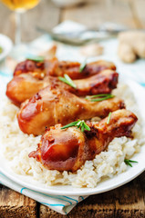 roasted honey soy garlic ginger chicken