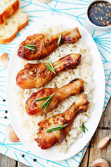 roasted honey soy garlic ginger chicken