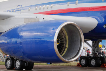 The image of a passenger plane