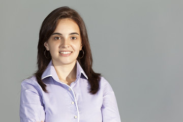 Portrait of a beautiful business woman smiling