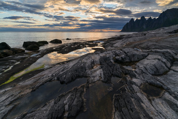 Obraz premium Senja island in Norway, Mefjorden