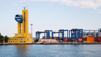 Sea port in Odessa