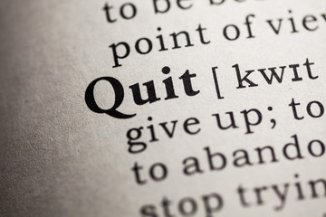 Obraz premium quit