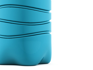 Obraz premium Plastic bottle rendered on white background