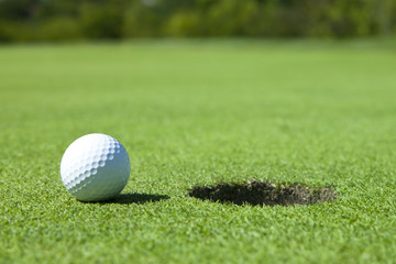Golf Ball by Hole