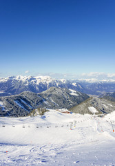 Fototapeta na wymiar Skigebiet in Österreich