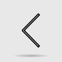  Flat line arrow icon for web and user interface design