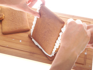 building a gingerbread house