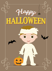 Halloween poster mummy