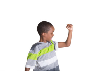 Portrait of a school aged boy