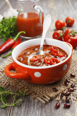 Soup with red bean
