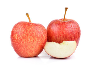 apples on white background