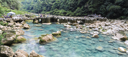 the landscape in libo zhangjiang scenic spots,guinzhou,china