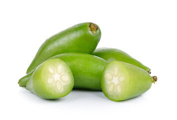 Madan tropical thai fruit on white background