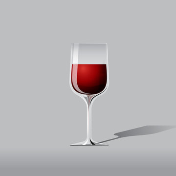 vector red wine illustration