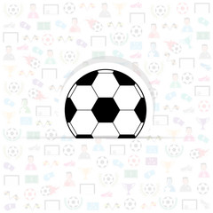football icons of soccer background, Illustration vector eps10