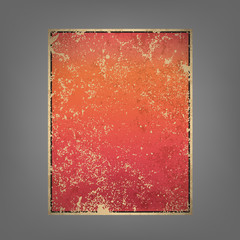 report pink and red sun rise vintage background, vector illustra
