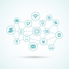 Social media network icons