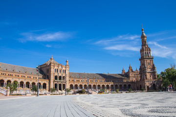 Fototapeta premium SPAIN Sevilla Plaza de España スペイン セビリア セビージャ スペイン広場