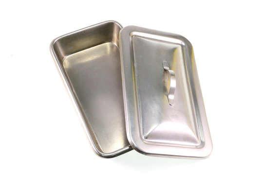 Stainless tray . Medical equipment.