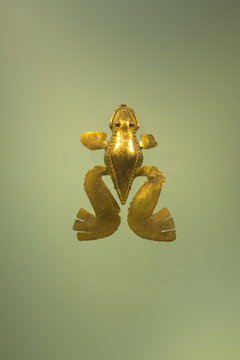 Inca Funerary Object Of Hammered Gold From Colombia