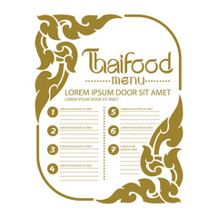 Thai Art Background vector