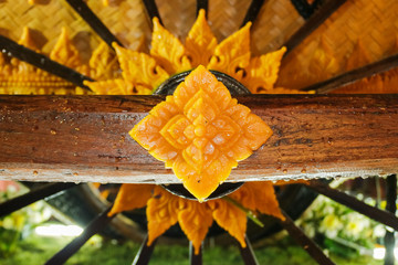 engrave wax thai pattern background