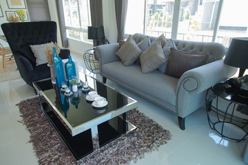 Modern drawing room and interior set, Interior design of a luxury living room, Relax corner in home. modern life in modern home, creative home designed, beautiful interior in modern home.