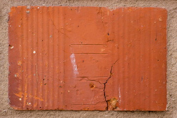 Closeup of old brick wall as background