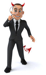 Evil businessman