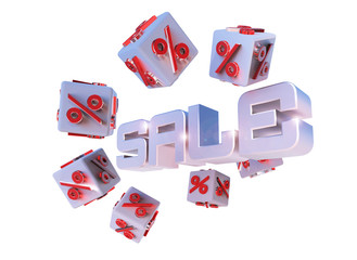 3d sale percent - white