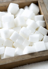 Fototapeta na wymiar white sugar cubes