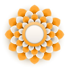 Greeting card or background with flower