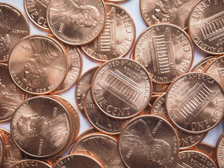 Dollar coins background