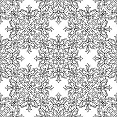 Abstract mandala seamless pattern
