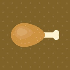Vector chicken wings,flat design