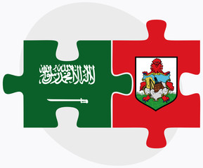 Saudi Arabia and Bermuda Flags