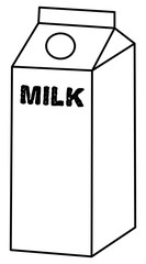 blank milk box